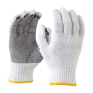 Maxisafe GKP104 Knitted Poly/Cotton Polka Dot Palm Glove