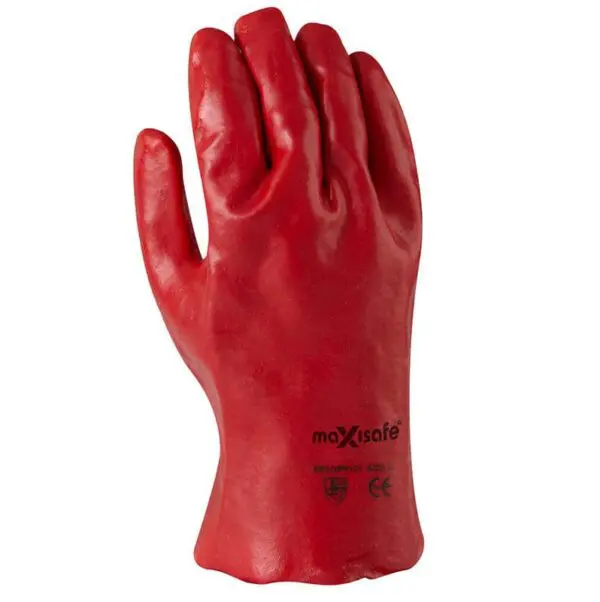 Maxisafe GPR121 Red PVC 27cm Gauntlet