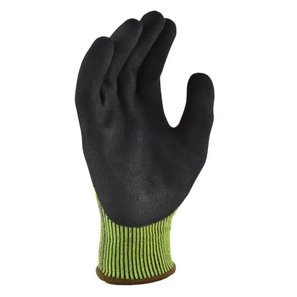 Maxisafe GTH238 G-Force HiVis Cut D Glove with Nitrile Palm - Image 3