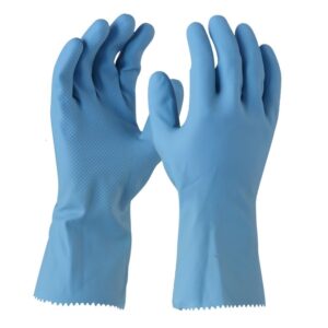 Maxisafe GLS120 Blue Latex Silverlined Glove