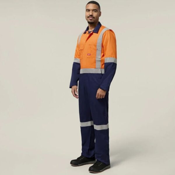 Hard Yakka Y00262 HiVis 2Tone Taped Drill Coveralls - Image 3