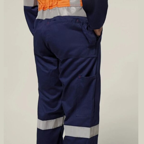 Hard Yakka Y00262 HiVis 2Tone Taped Drill Coveralls - Image 8