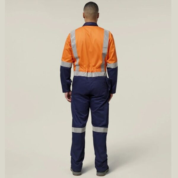 Hard Yakka Y00262 HiVis 2Tone Taped Drill Coveralls - Image 4