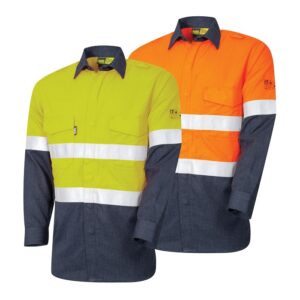 Bool BW2500T1 Lightweight PPE1 Two Tone FR Shirt with Loxy™ Reflective Tape