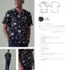 Biz Care CST148MS Space Party Mens Scrub Top - Image 2