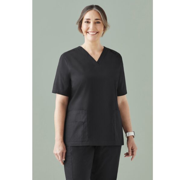 Biz Care CST141LS Tokyo Womens V-Neck Scrub Top - Image 3