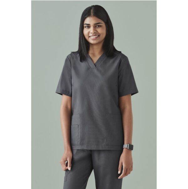 Biz Care CST141LS Tokyo Womens V-Neck Scrub Top - Image 4