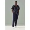 Biz Care CST148MS Space Party Mens Scrub Top