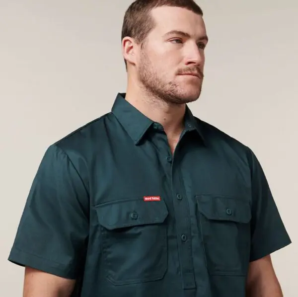 Hard Yakka Y07540 Short Sleeve Closed Front Shirt - Image 7