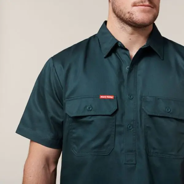 Hard Yakka Y07540 Short Sleeve Closed Front Shirt - Image 8