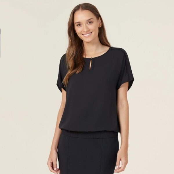 NNT CATUQT Georgie Short Sleeve Rib Hem Top - Image 2