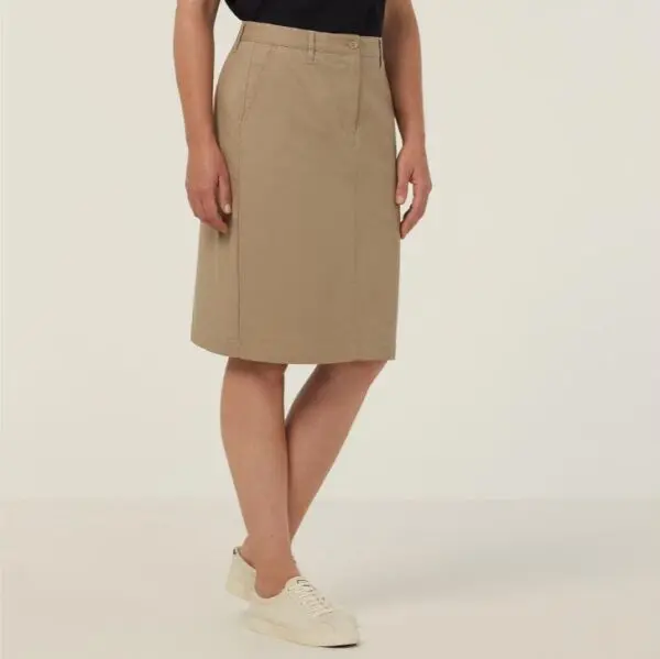 Khaki pvc outlet skirt