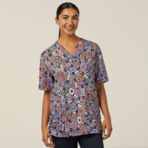 NNT CATRG9 Unisex Water Dreaming Scrub Top