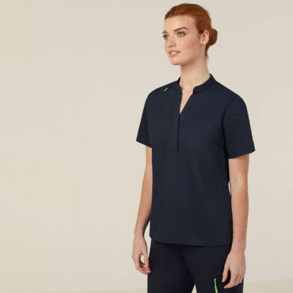 NNT CATUMM Next-Gen Antibacterial Active Blackburn Mandarin Collar Scrub Top - Image 2