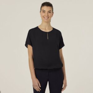 NNT CATUQT Georgie Short Sleeve Rib Hem TopNNT CATUQT Georgie Short Sleeve Rib Hem Top