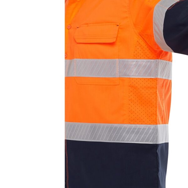 Bisley BS6491T X Airflow™ HiVs Taped Stretch Ripstop Shirt - Image 3