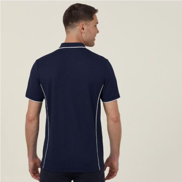 NNT CATJA2 Antibacterial Polyface Short Sleeve Tipped Polo - Image 6