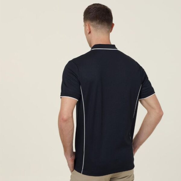 NNT CATJA2 Antibacterial Polyface Short Sleeve Tipped Polo - Image 3