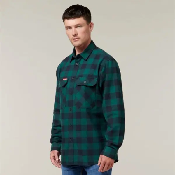 Hard Yakka Y07295 Long Sleeve Check Flannel Shirt - Image 2