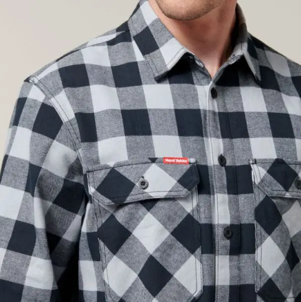 Hard Yakka Y07295 Long Sleeve Check Flannel Shirt - Image 17