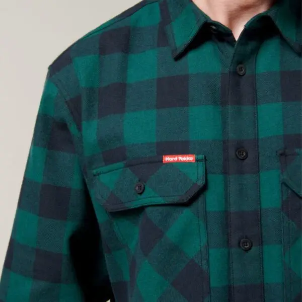 Hard Yakka Y07295 Long Sleeve Check Flannel Shirt - Image 4