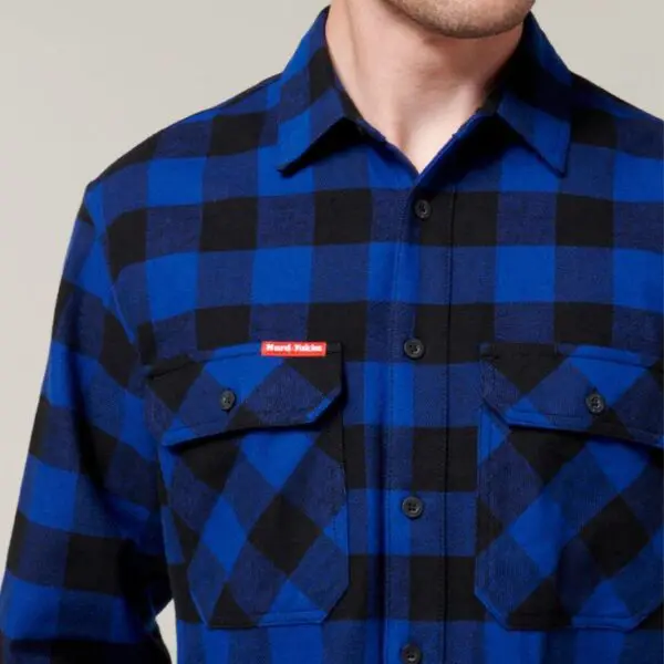Hard Yakka Y07295 Long Sleeve Check Flannel Shirt - Image 8