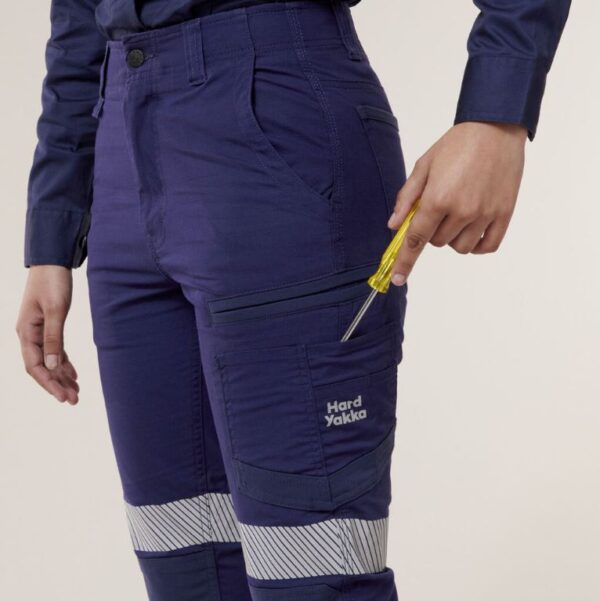 Hard Yakka Y08411 Womens Raptor Cuff Pants with Tape - Image 5