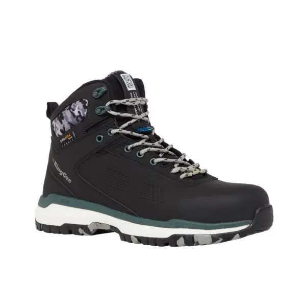 KingGee K27952 Terra Firma Forest Green Safety Boots - Image 2