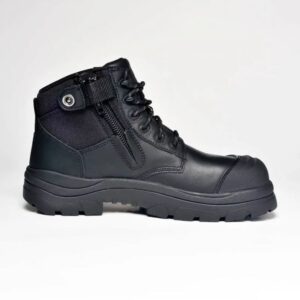 Wide Load 690BZC Black 6 Zip Side Composite Safety Boot