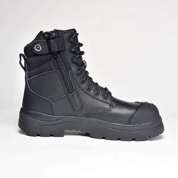 Wide Load 890BZC Black 8 Zip Side Composite Safety Boot | At The 