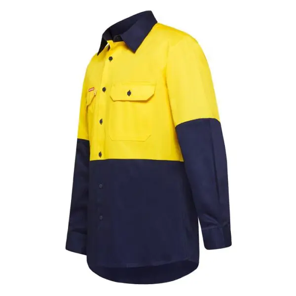 Bisley® Women's Short Sleeve T-Shirt, Class 2, L, Hi-Vis Yellow