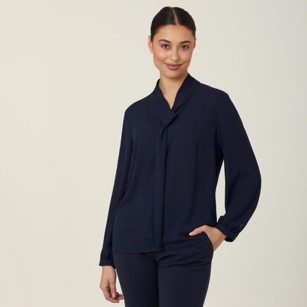 NNT CATUL2 Georgie Tie Neck Blouse - Image 5