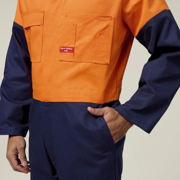 Hard Yakka Y00270 2Tone Cotton Drill Coverall - Image 4