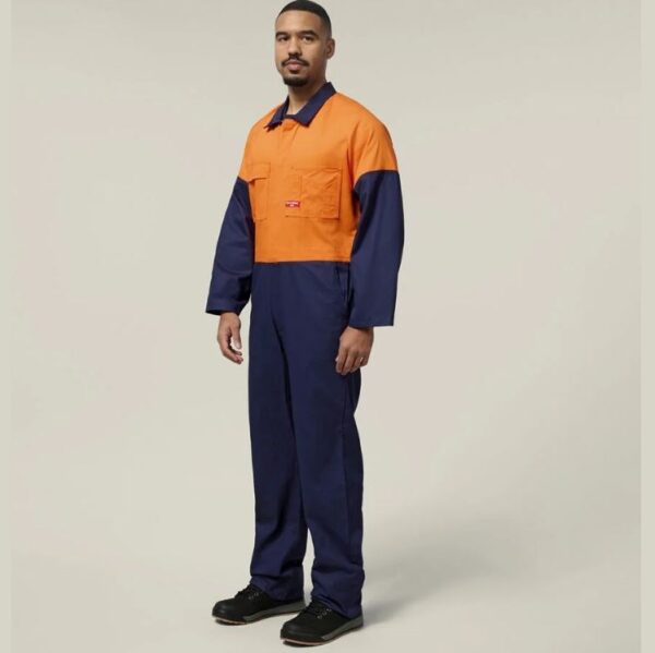 Hard Yakka Y00270 2Tone Cotton Drill Coverall - Image 2