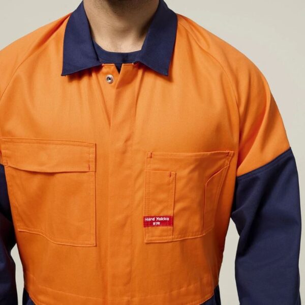 Hard Yakka Y00270 2Tone Cotton Drill Coverall - Image 6