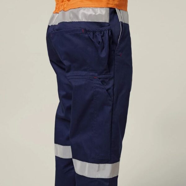 Hard Yakka Y01055 Hi Vis 2Tone Action Back Cotton Taped Overall - Image 11