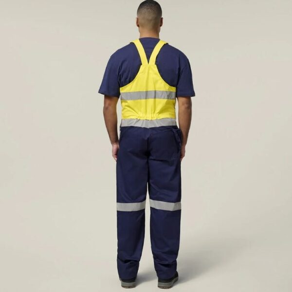 Hard Yakka Y01055 Hi Vis 2Tone Action Back Cotton Taped Overall - Image 3