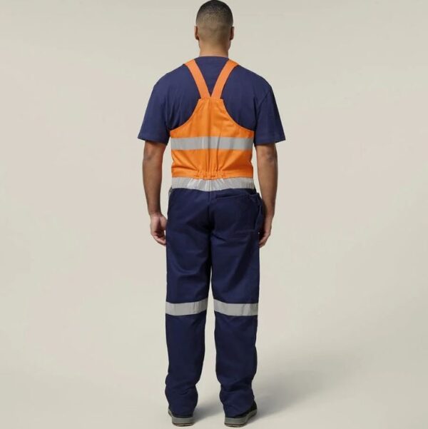 Hard Yakka Y01055 Hi Vis 2Tone Action Back Cotton Taped Overall - Image 8