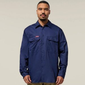 Hard Yakka Y04630 Core Long Sleeve Lightweight Vented Cotton ShirtHard Yakka Y04630 Core Long Sleeve Lightweight Vented Cotton Shirt