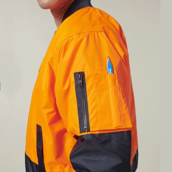 Hard Yakka Y06670 Core Hi Vis 2 Tone Waterproof Bomber Jacket - Image 9