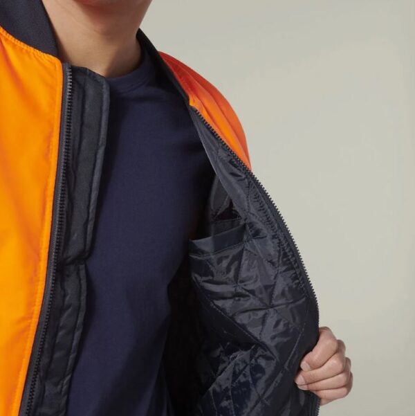 Hard Yakka Y06670 Core Hi Vis 2 Tone Waterproof Bomber Jacket - Image 11