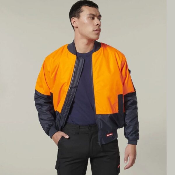 Hard Yakka Y06670 Core Hi Vis 2 Tone Waterproof Bomber Jacket - Image 12