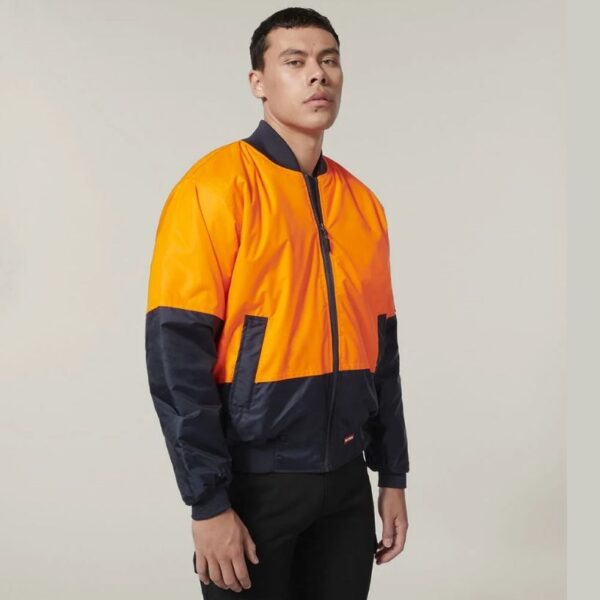 Hard Yakka Y06670 Core Hi Vis 2 Tone Waterproof Bomber Jacket - Image 7