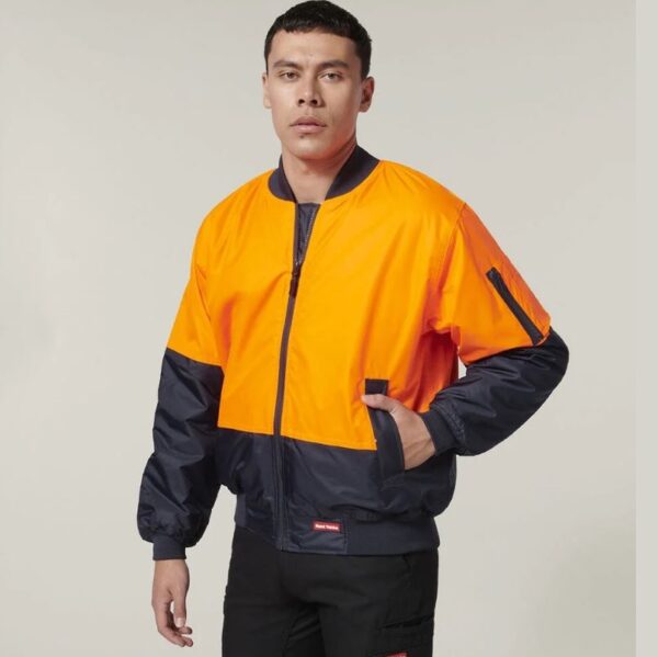 Hard Yakka Y06670 Core Hi Vis 2 Tone Waterproof Bomber Jacket - Image 6