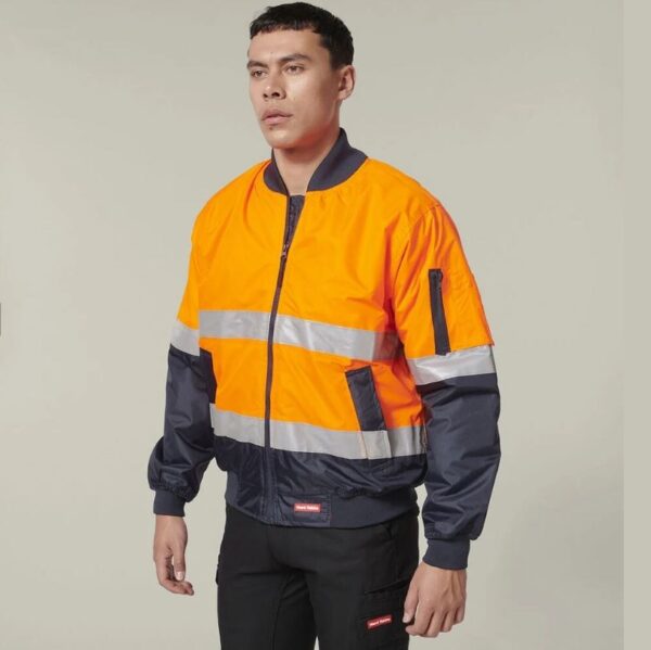 Hard Yakka Y06675 Core Hi Vis 2 Tone Taped Waterproof Bomber Jacket - Image 2