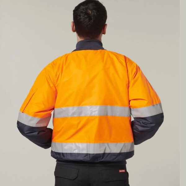 Hard Yakka Y06675 Core Hi Vis 2 Tone Taped Waterproof Bomber Jacket - Image 4