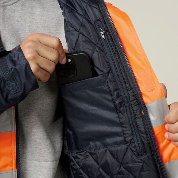 Hard Yakka Y06685 Core HiVis 2 Tone Taped Quilted Waterproof Jacket - Image 15