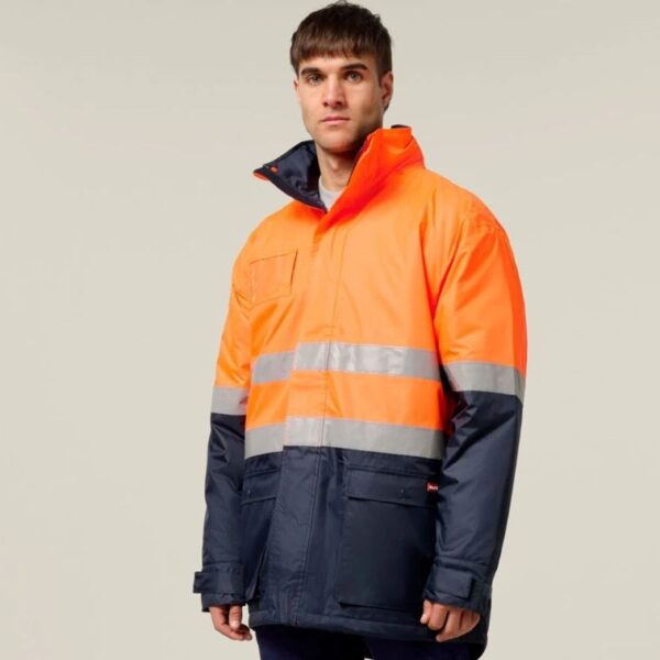 Hard Yakka Y06685 Core HiVis 2 Tone Taped Quilted Waterproof Jacket - Image 8