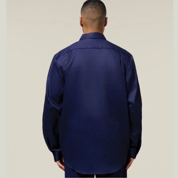 Hard Yakka Y07530 Long Sleeve Closed Front Cotton Drill Work Shirt - Image 3