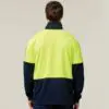 Hard Yakka Y19330 HiVis 2 Tone 1/4 Zip Brushed Fleece Jumper - Image 3